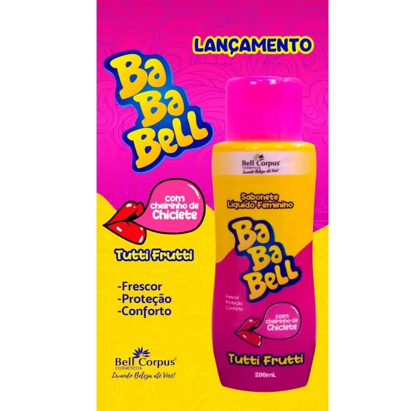 Sabonete Intimo Feminino Bababell Bell Corpus Sabor Tutti Frutti De 200ml